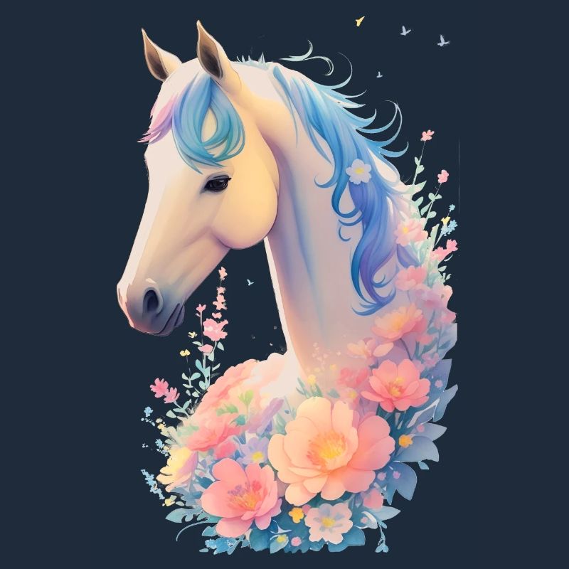 Cheval fleur