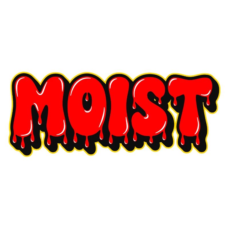 Moist Chunky Lettering Text 