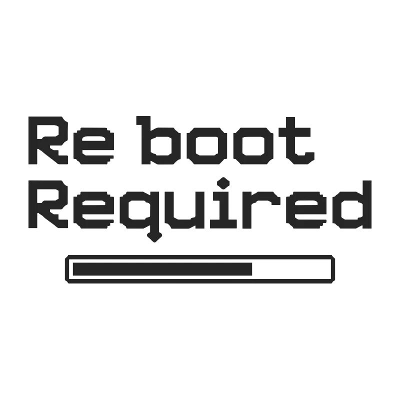 Redémarrage requis - Style de jeu rétro