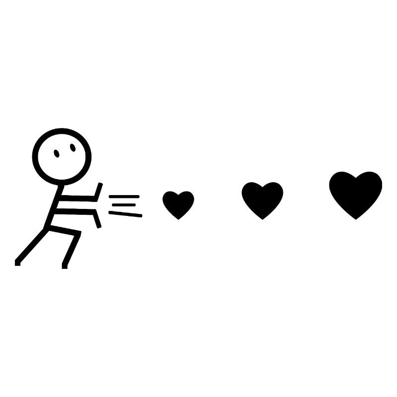 Heart-Throwing Man Black