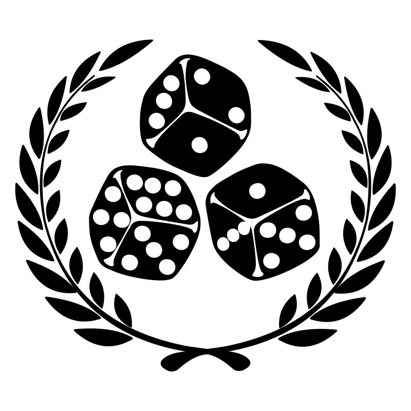 Dés en couronne de laurier