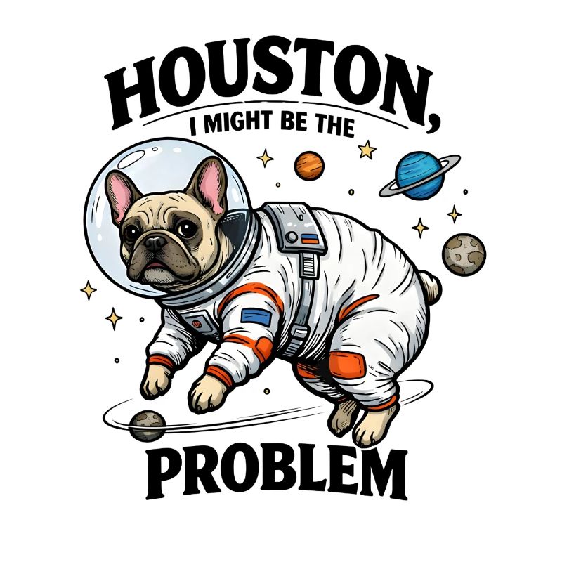 Frenchie in Space – Houston I Might Be The Problem