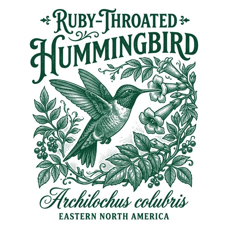 Ruby Throated Hummingbird Colibri