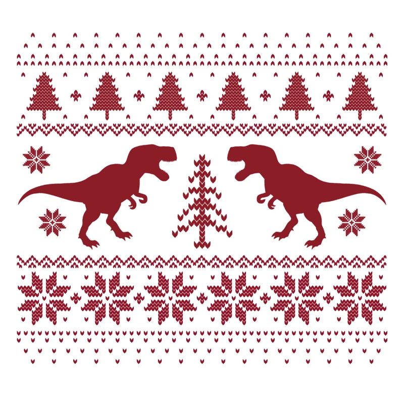 Dinosaurier-Weihnachtspullover