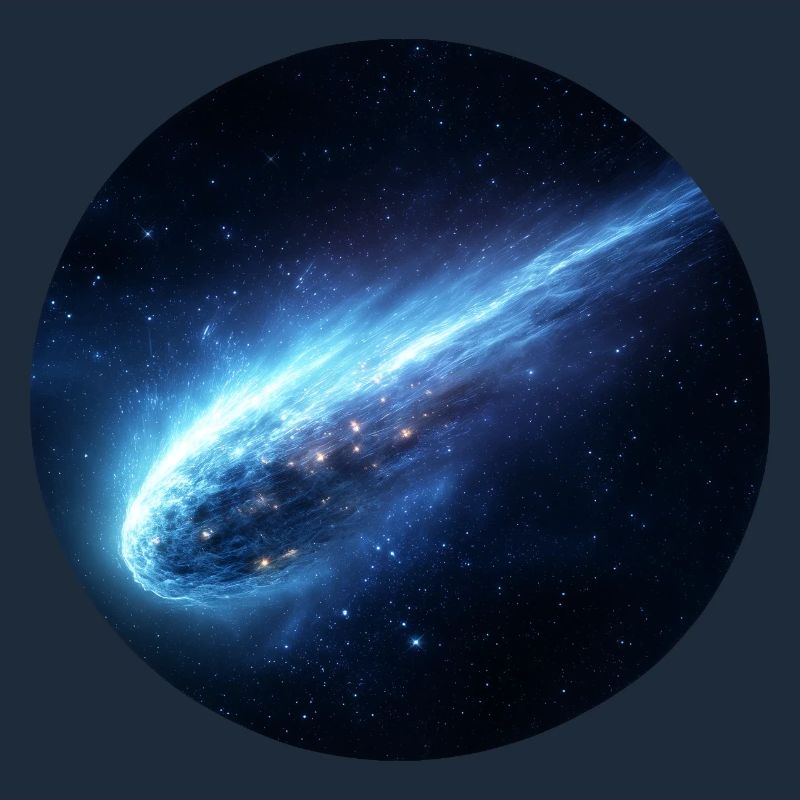 Astronomy Space Comet Streaking Tail