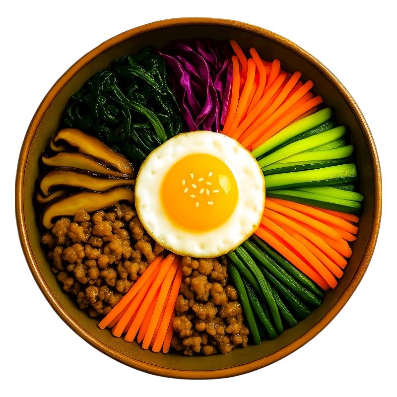 Mischung aus Geschmack und Glück - Happy Bowl mit Bibimbap