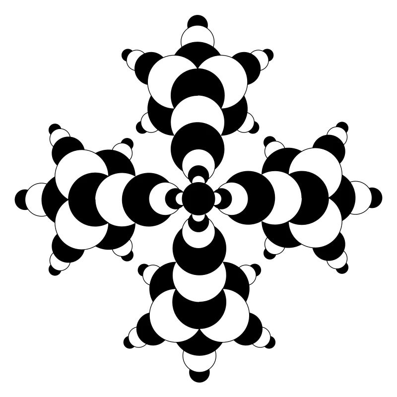 Fractal Molecule Crop Circle