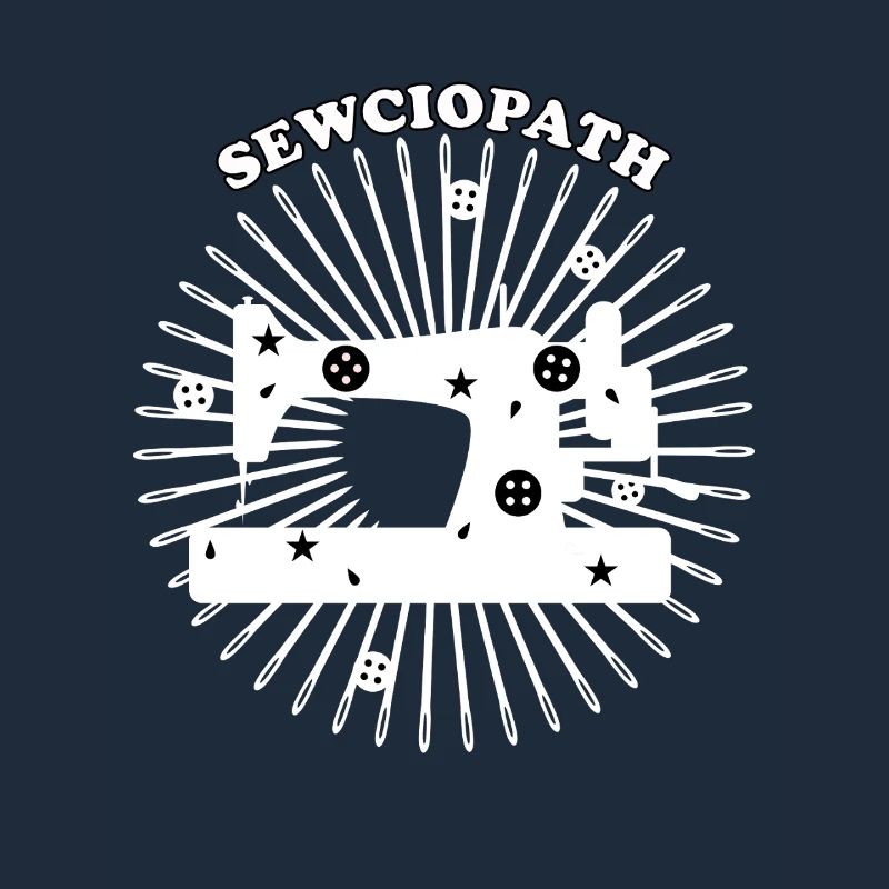 Conception de machine à coudre - Blanc