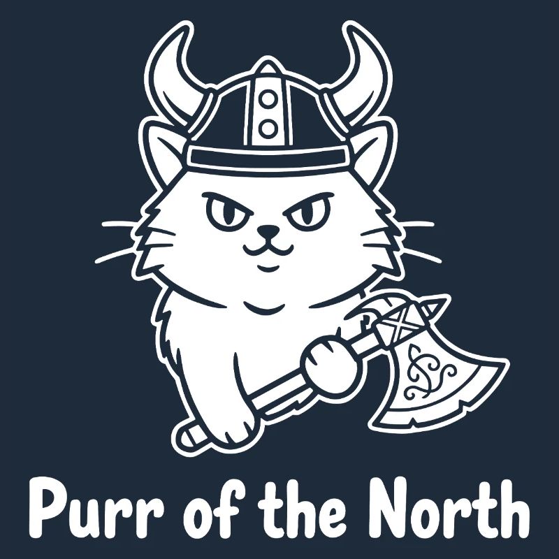 Viking Cat with Axe