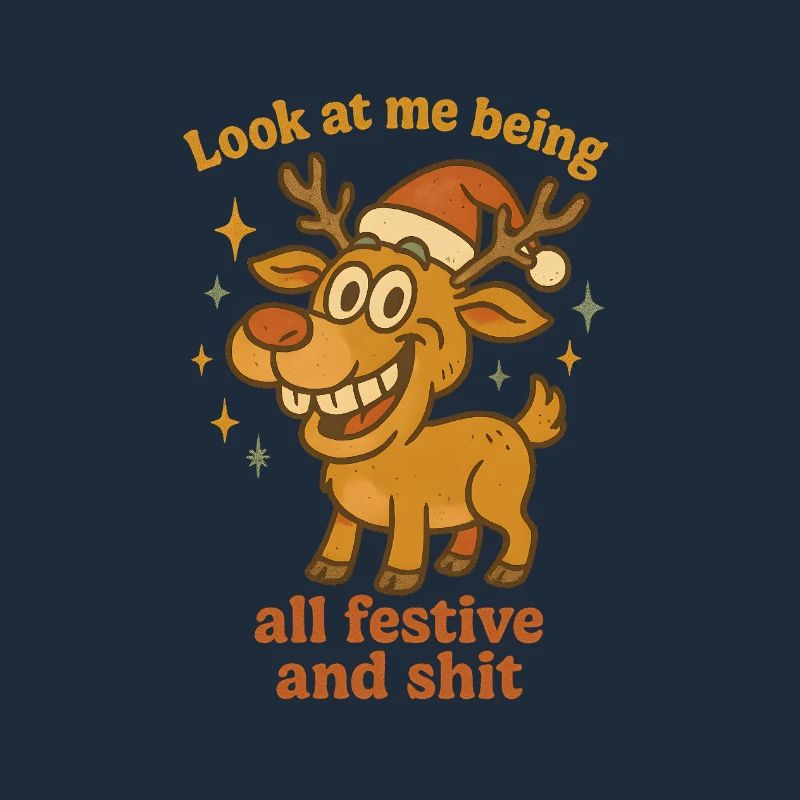 Renne de Noël, regarde-moi