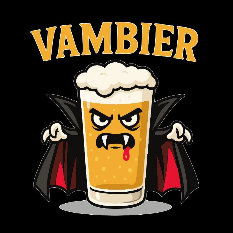 Vambier Vampire Bière Jeu de mots Halloween