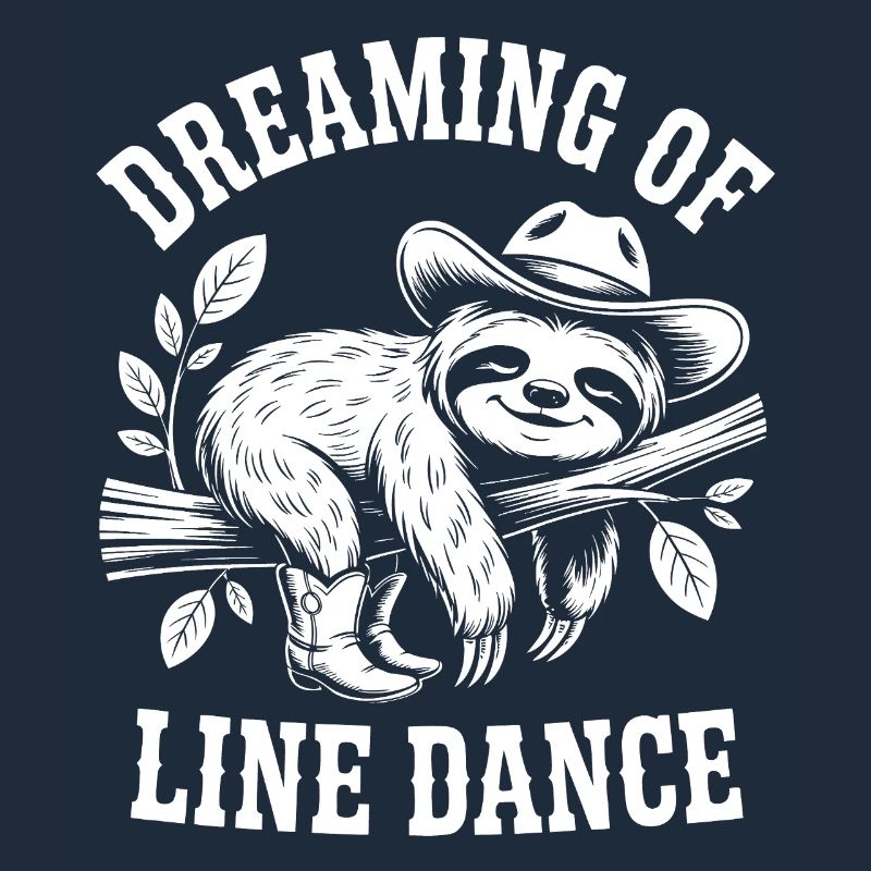 Dreaming sloth doing line dancing