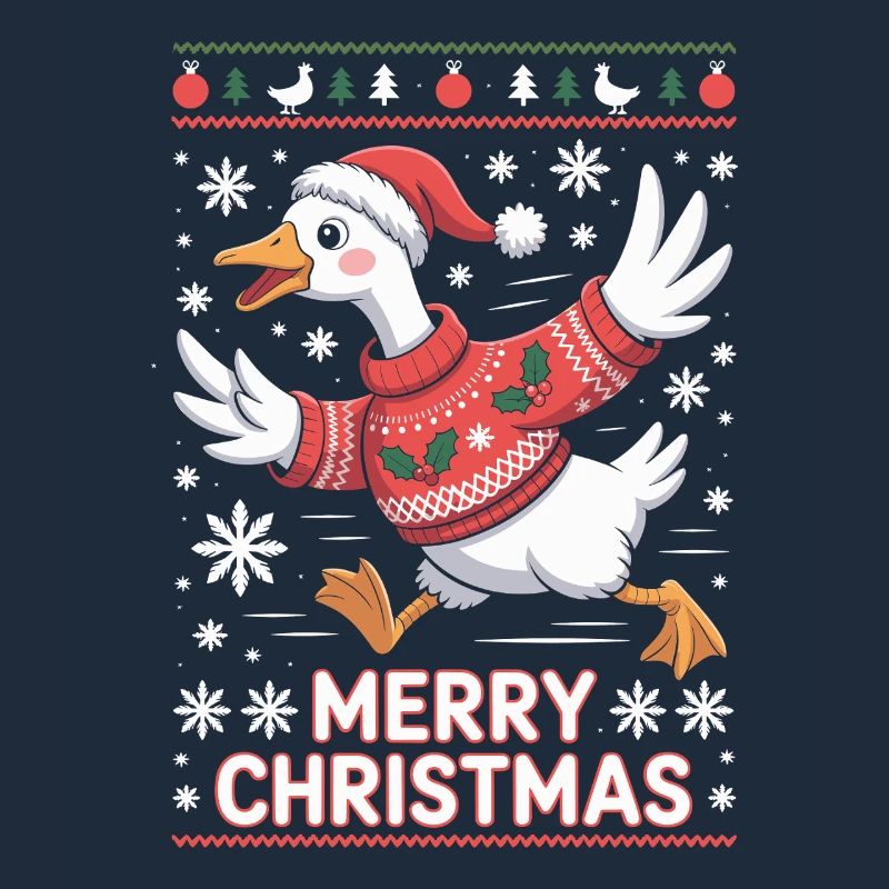 Weihnachtsgans im Pullover