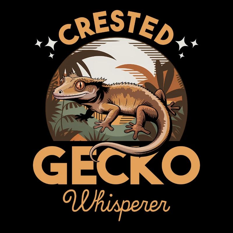 Funny Reptile Crested Gecko