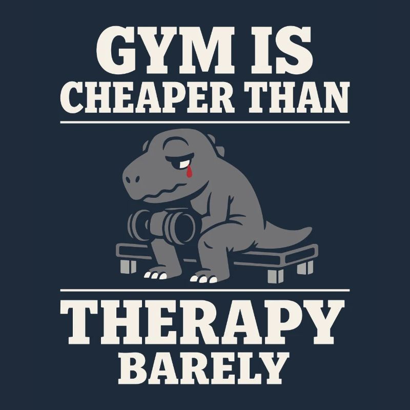 Emo Dinosaur Funny Gym Sad Workout Lifting