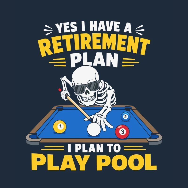 Plan de retraite Jeu de billard Billard squelette