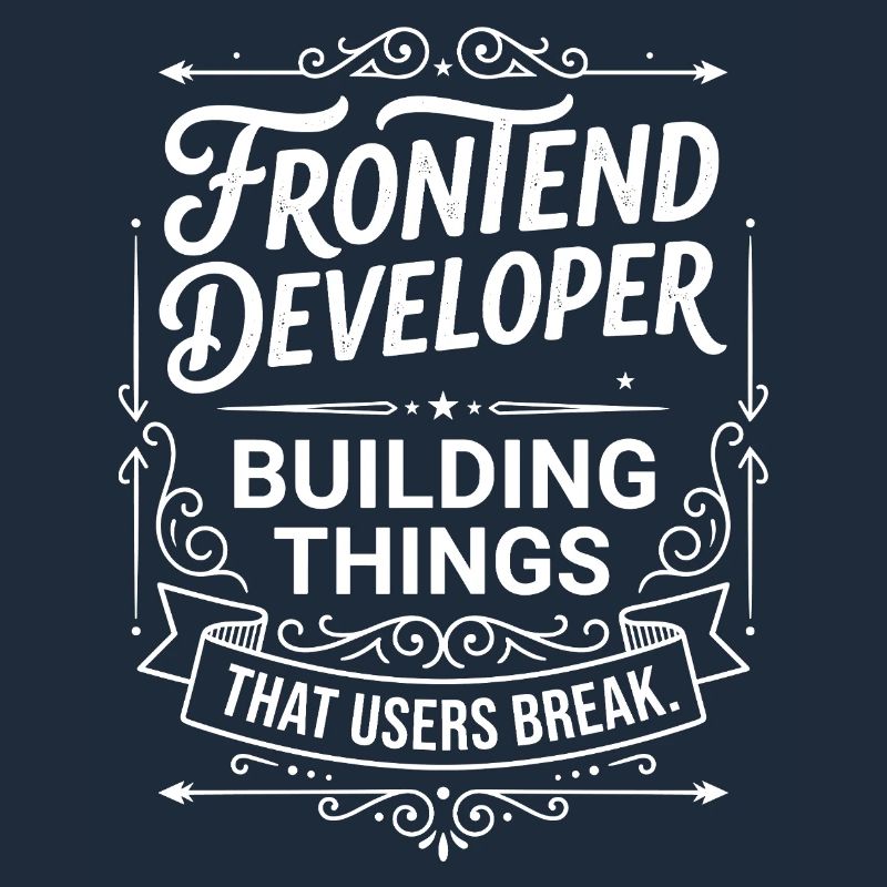 Frontend developer builds things