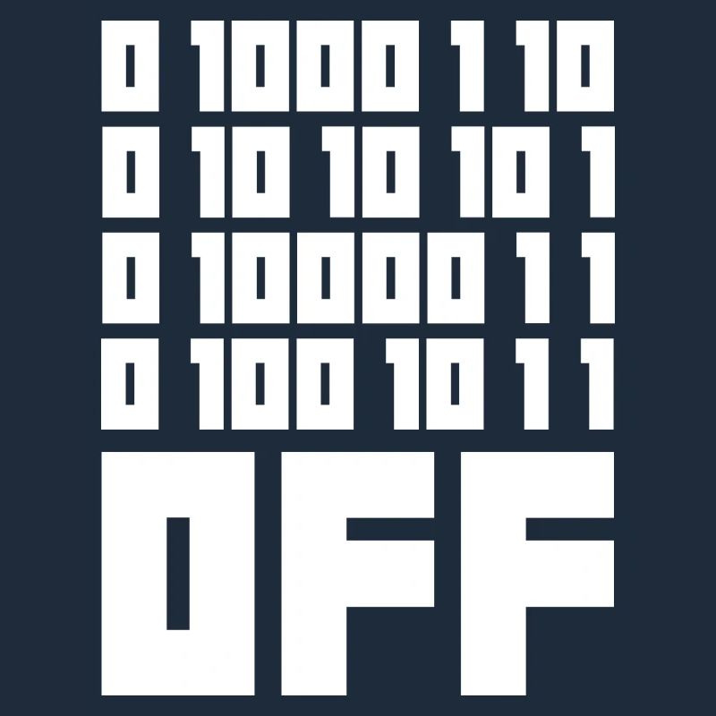 Binary Code F**k OFF – Nerd Humor & Geek Code