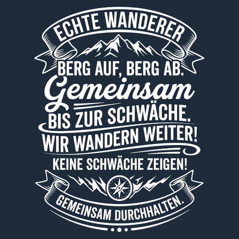 Echte Wanderer Gemeinsam Weiter
