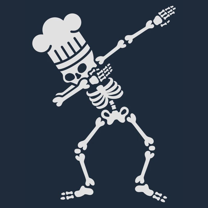 Dab dabbing skeleton BBQ cook / chef