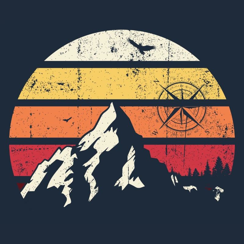 Alpine Sunset Compass