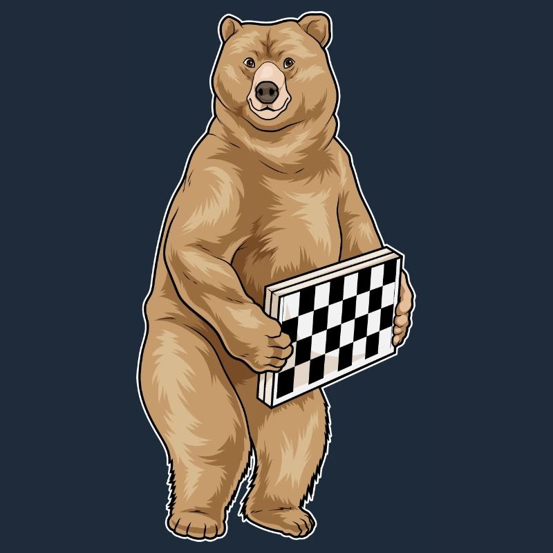 Jeu d’échecs Bear Chessboard