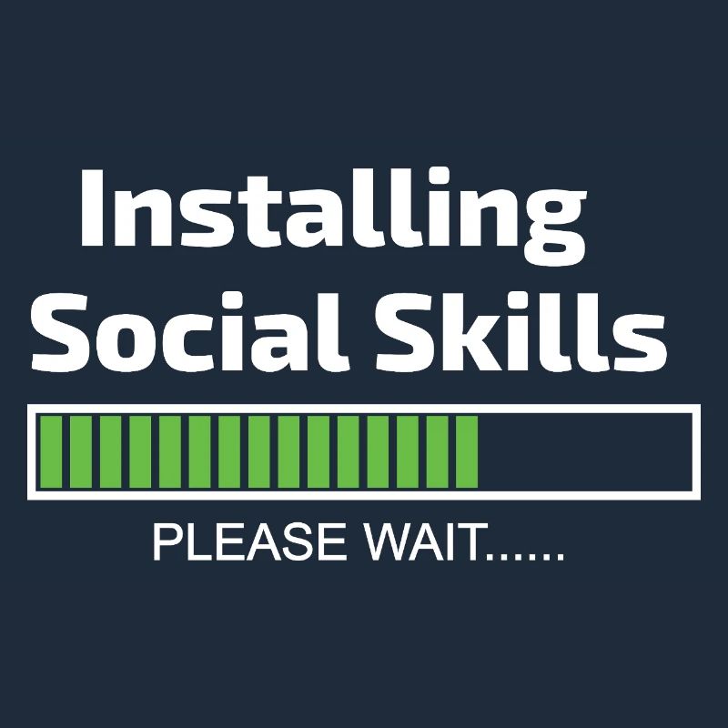 Social Skills Loading Funny Software Programmer