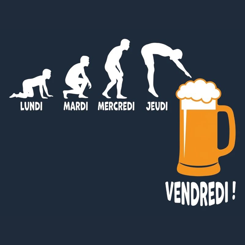 Arbeitswoche um Freitag, Bier