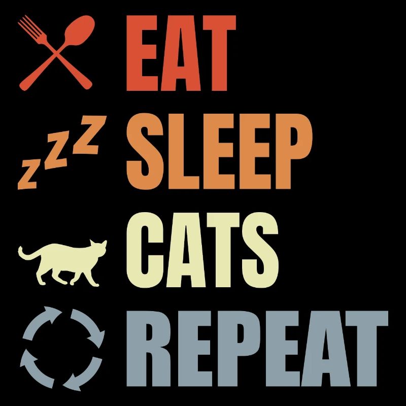 Eat Sleep Cats Répéter