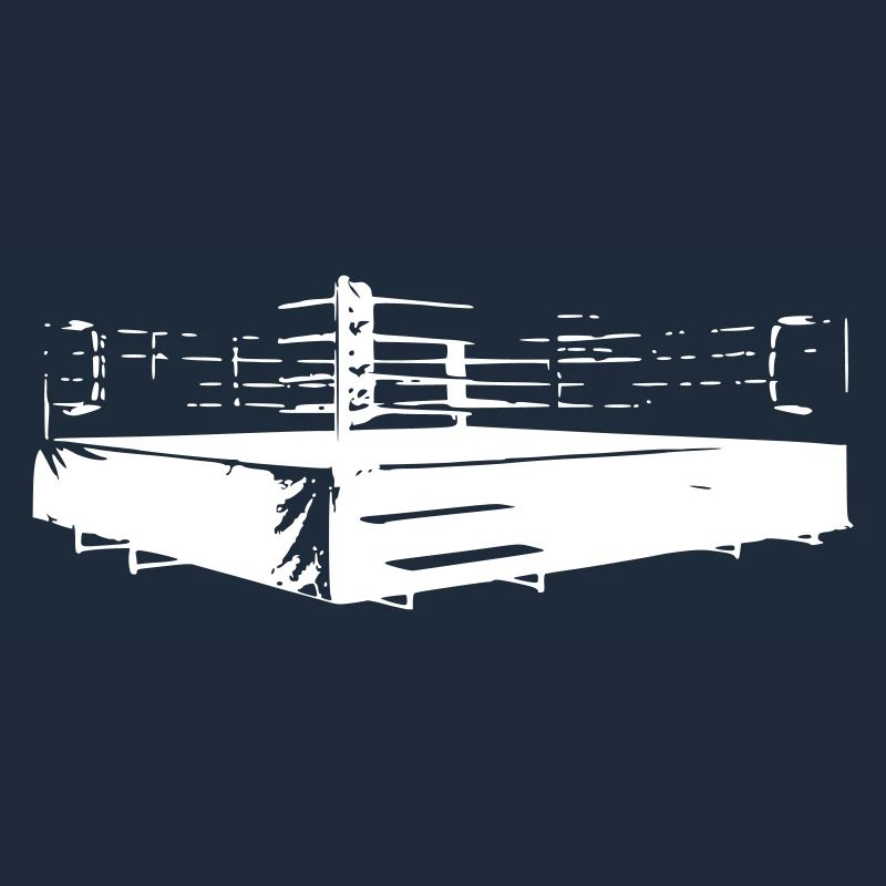 Boxing ring in white colors interchangeable