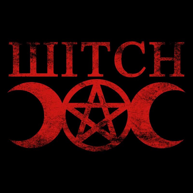 Wicca Witch Pentagramm Mond