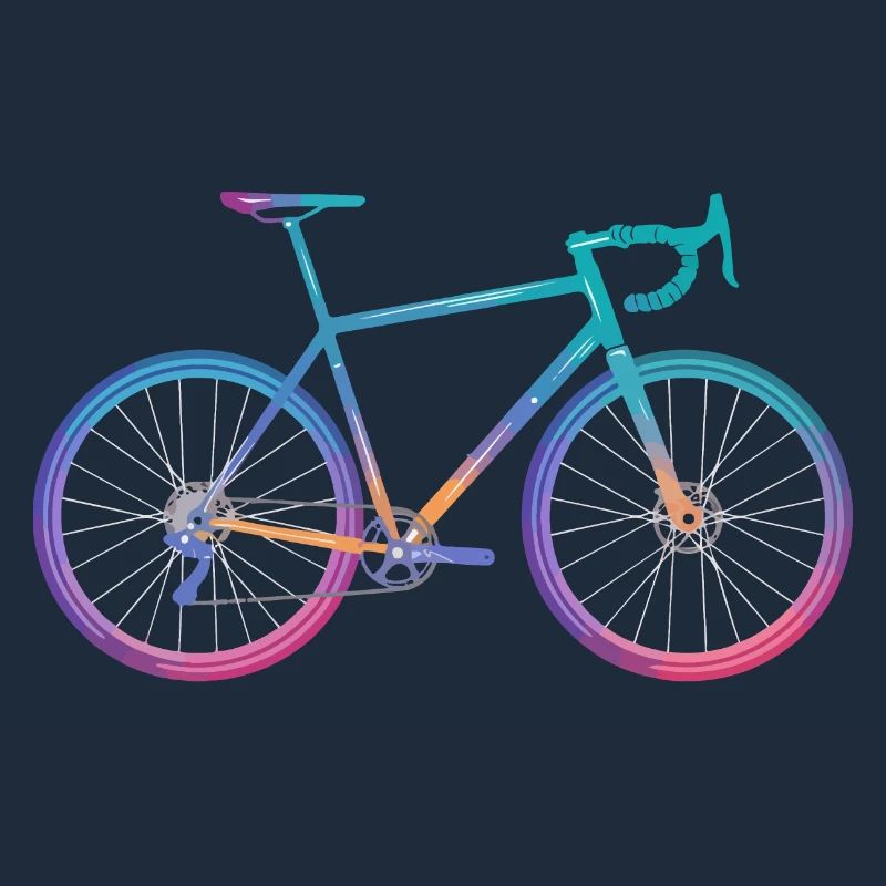 Conception de vélo de cyclisme dégradé