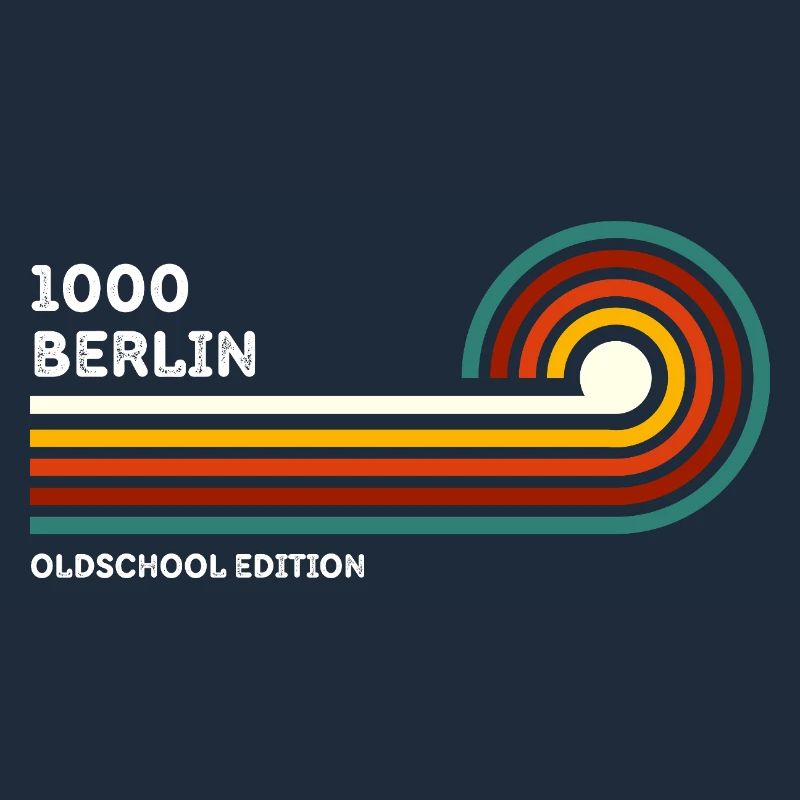 Berlin Chemise Rétro Code Postal 1000 Code Postal Souvenir