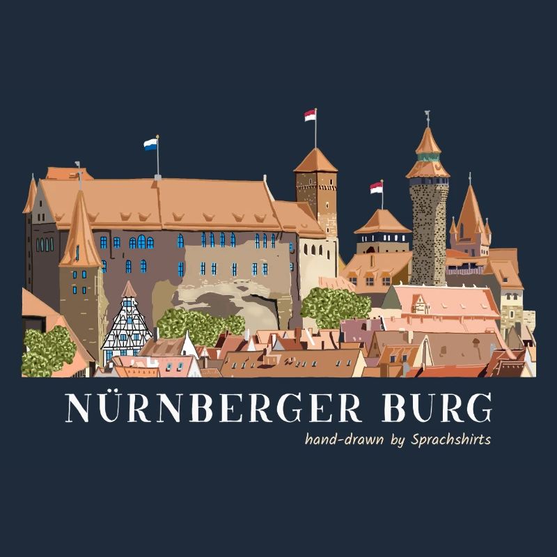 Nuremberg Castle Hand Drawing