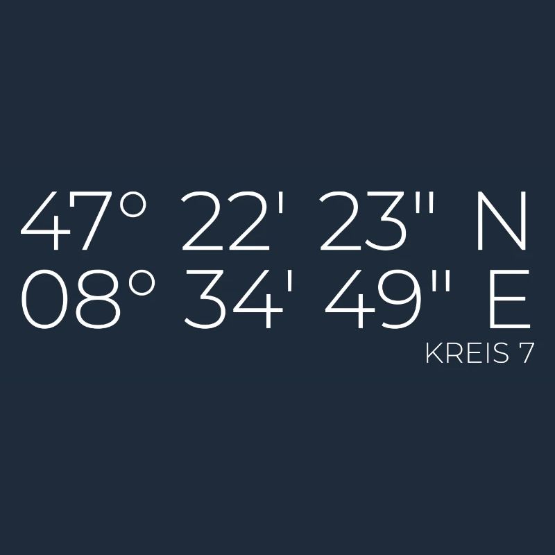 Coordinates District 7 Zurich