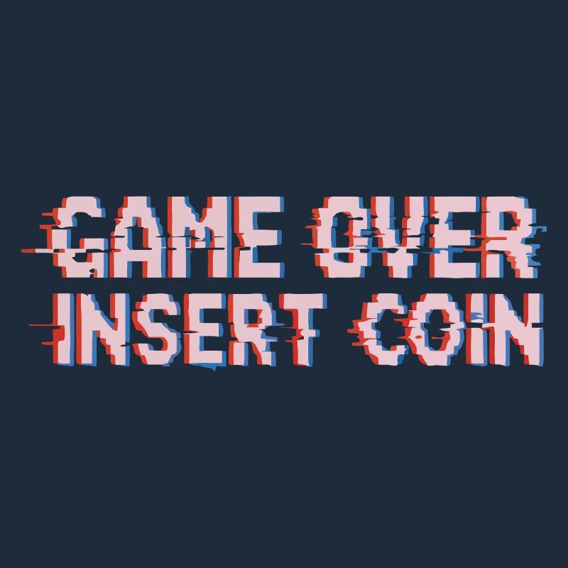Retro Arcade Playing Pixel Glitch