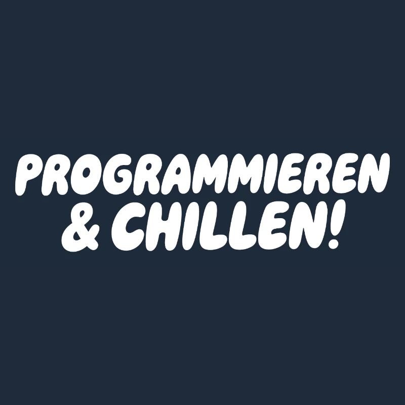 Programmieren & Chill – Große Blockschrift