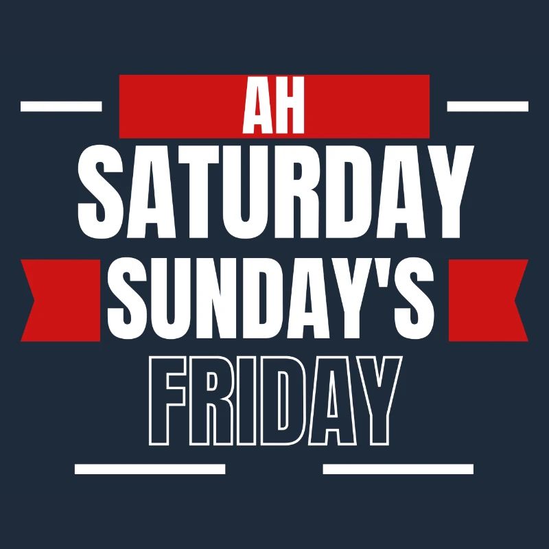 Ah, Weekend Days Mashup Tee