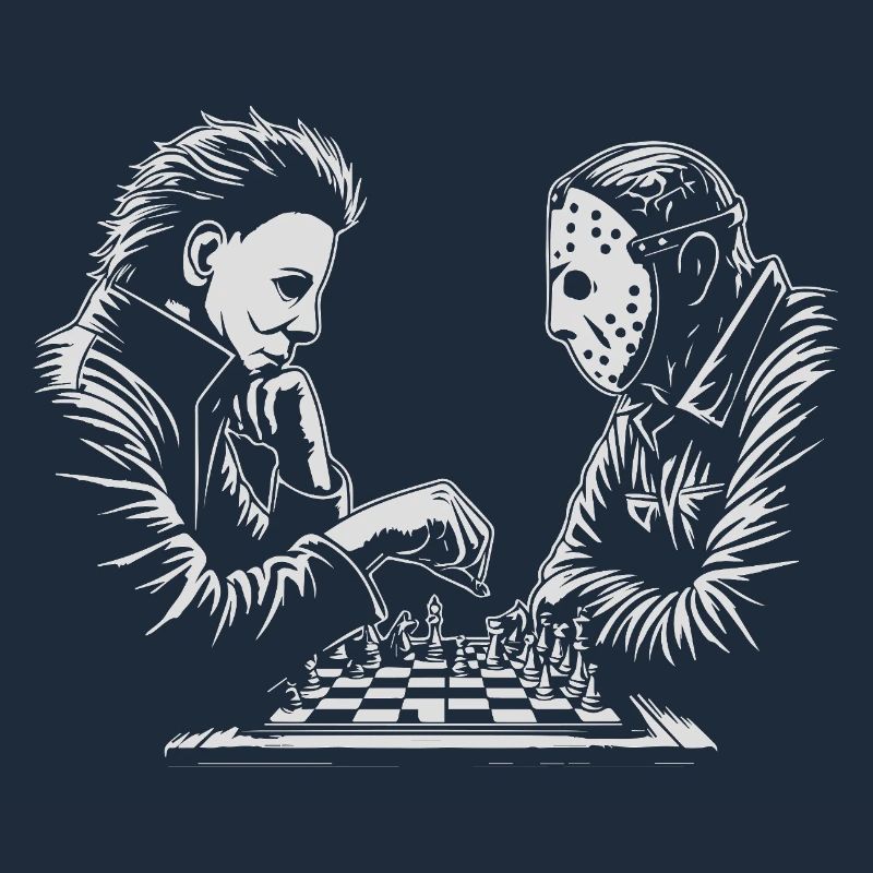 Illustration de match d’échecs étrange