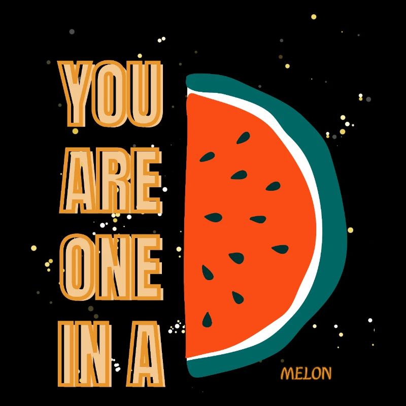 C’est drôle, tu es un dans une pastèque, pastèque, fruit de jeu de mots