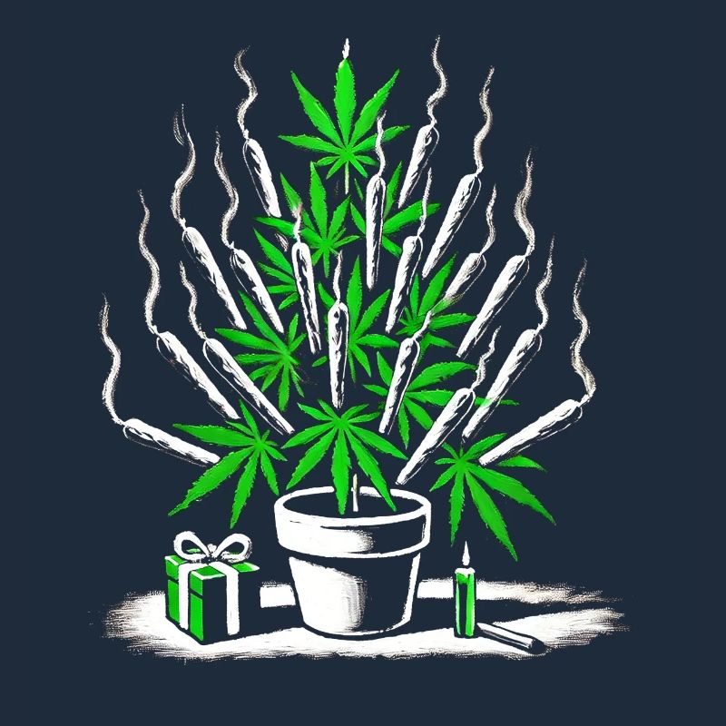Joint Weed Tree – Design Créatif de Vacances au Cannabis