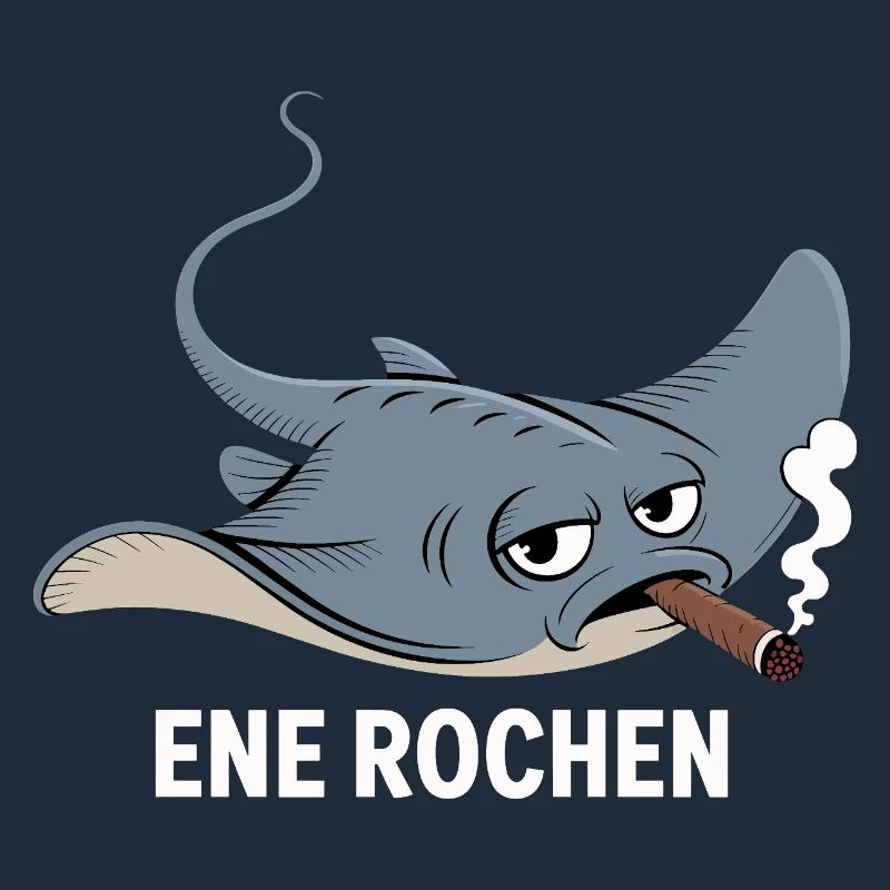 Ene Rochen Raucher Spruch Zigarette Kippe Rauchen