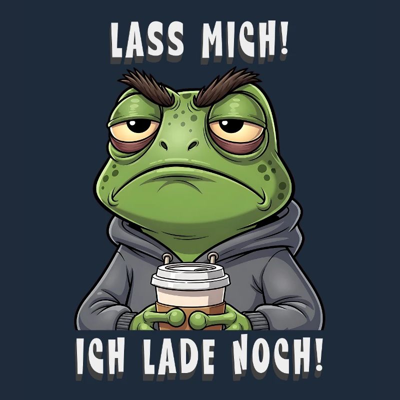 Grumpy Frog Coffee Saying Let Me I Invite