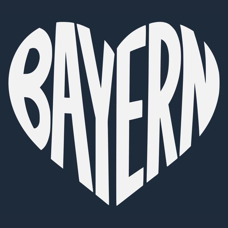 Bavaria Heart Typography