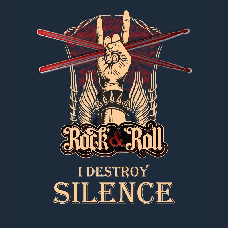 I destroy Silence, drummer, drummer, drums, drums