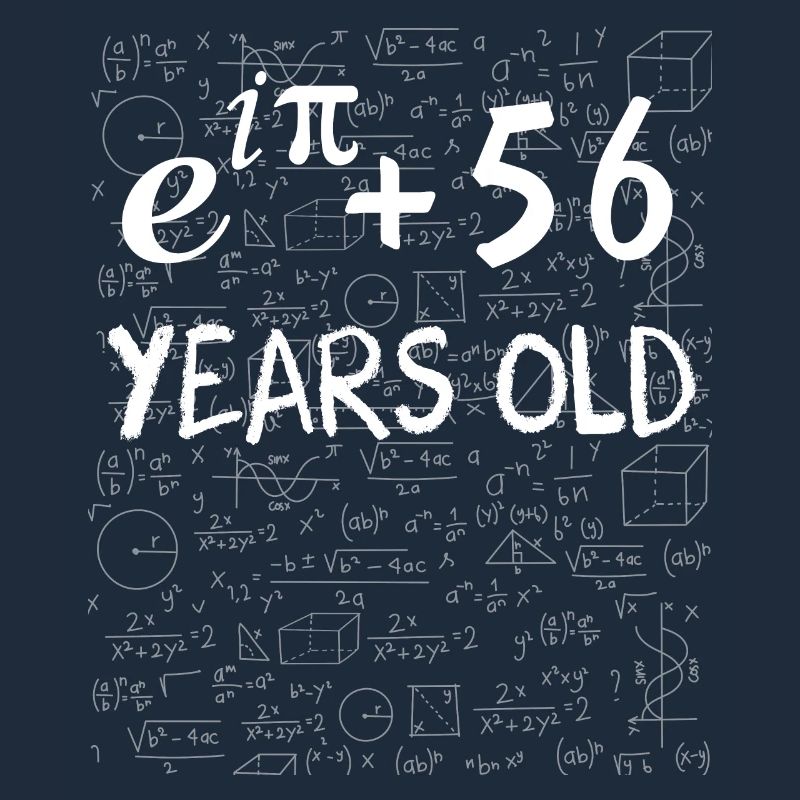 55e anniversaire 55 ans Euler Identité cadeau math