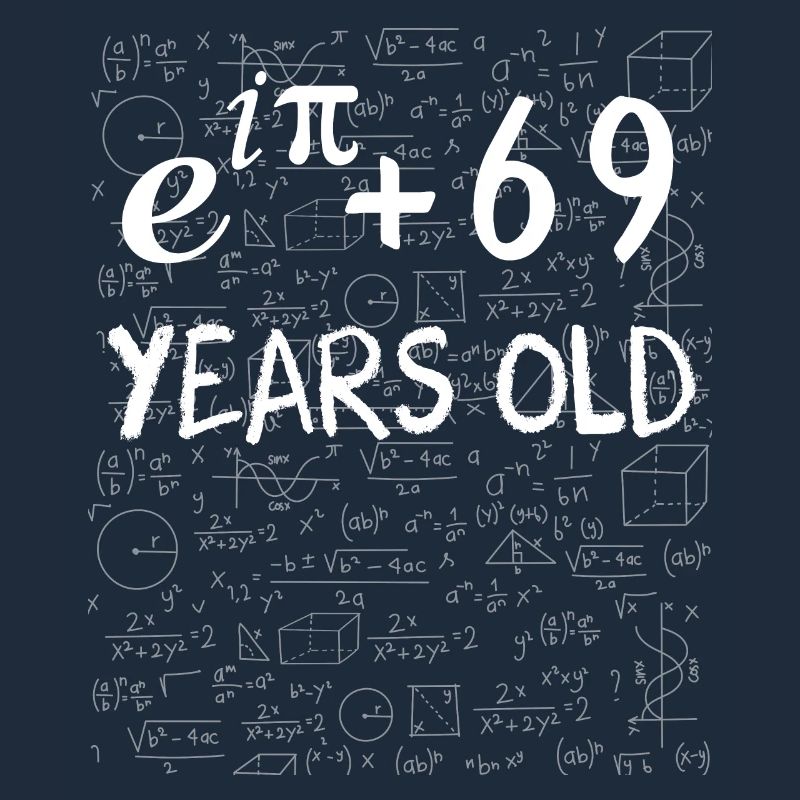 68e anniversaire 68 ans Euler Identité cadeau math