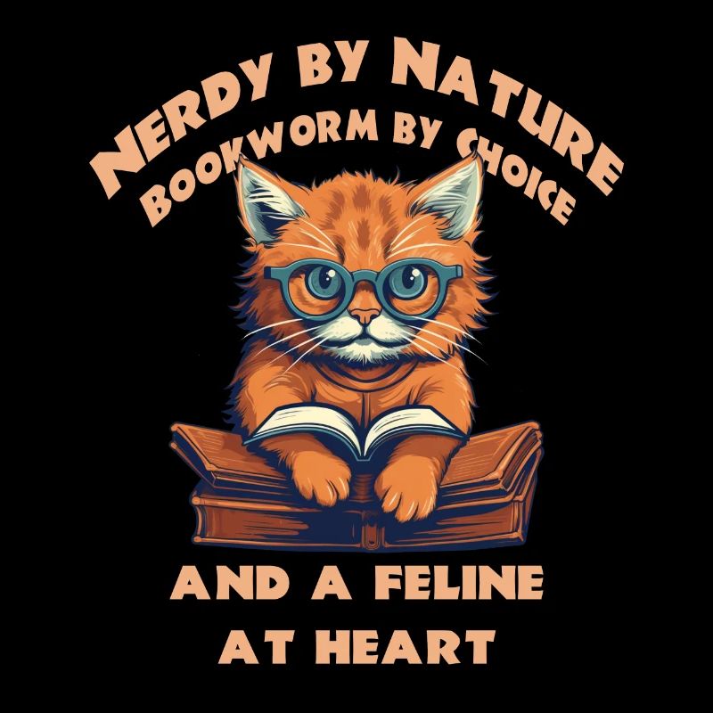Cat with book