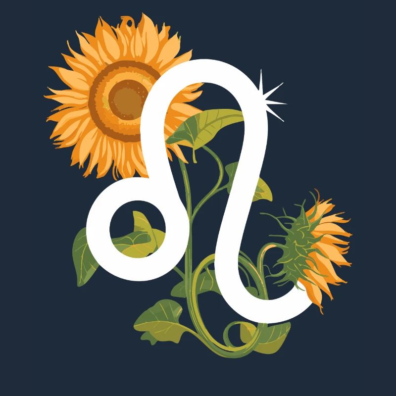 Löwe Sternzeichen - Sonnenblume Astrologie Geschenk