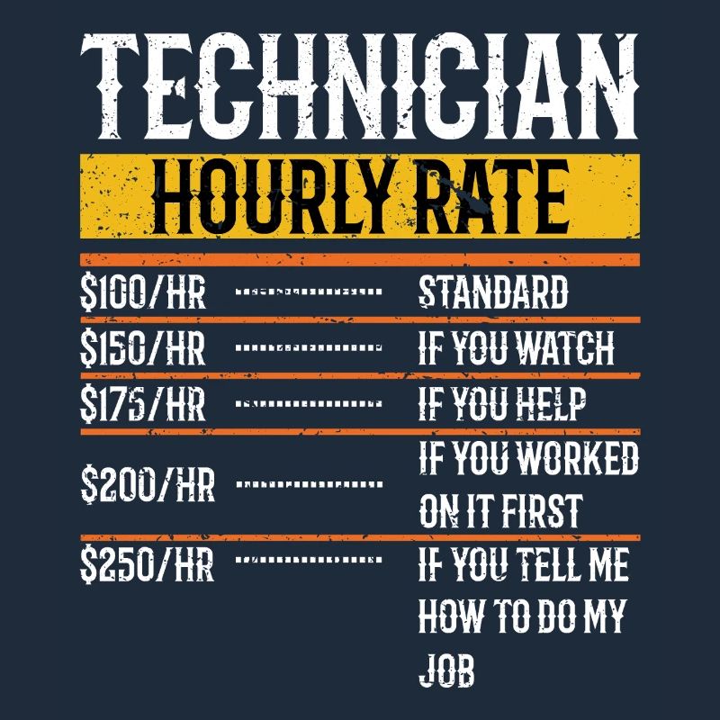 Technician Hourly Rate Maintenance Technician Tech